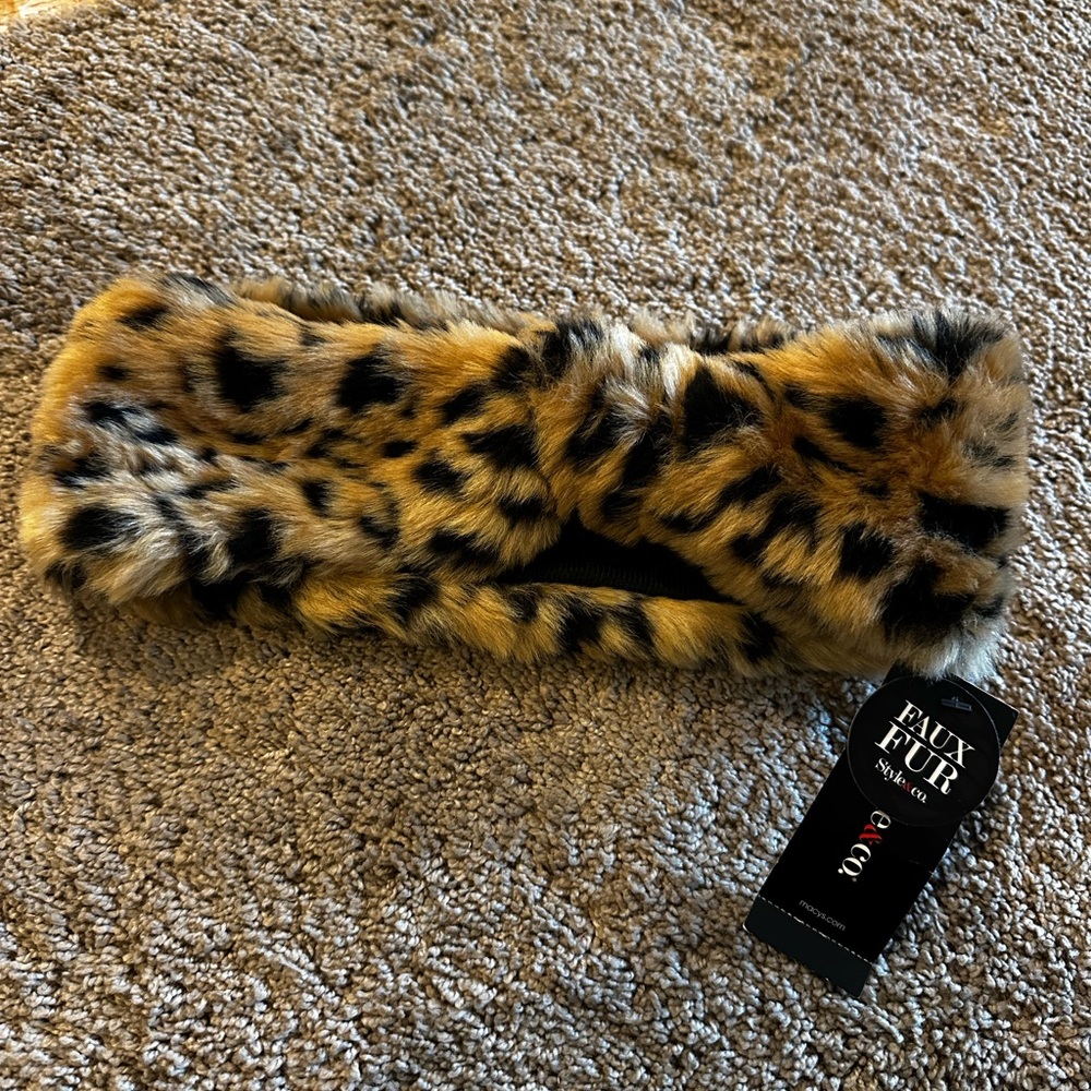 Style & Co Leopard Headwrap